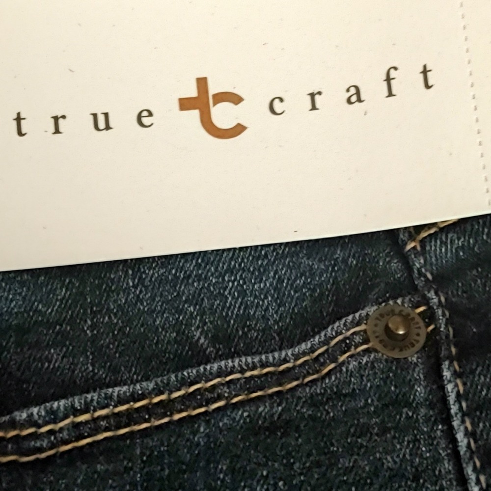 True Craft High Rise Skinny Jeans Womens 0 Dark Wash Blue New Denim Stretch - Picture 5 of 10